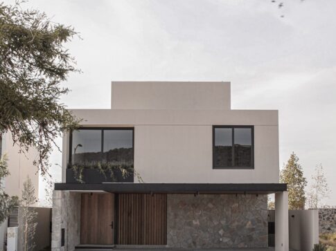 Fachada Casa Aragón. La Espiga. Querétaro.